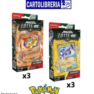 INGROSSO - Pokémon Mazzo Lotte EX - 3 Miraidon EX + 3 Victini EX (tot. 6 Mazzi )