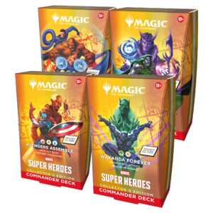 PRE-ORDER BOX COMMANDER DECK - MARVEL SUPER HEROES (4 MAZZI) - COLLECTOR'S EDITION - ENG