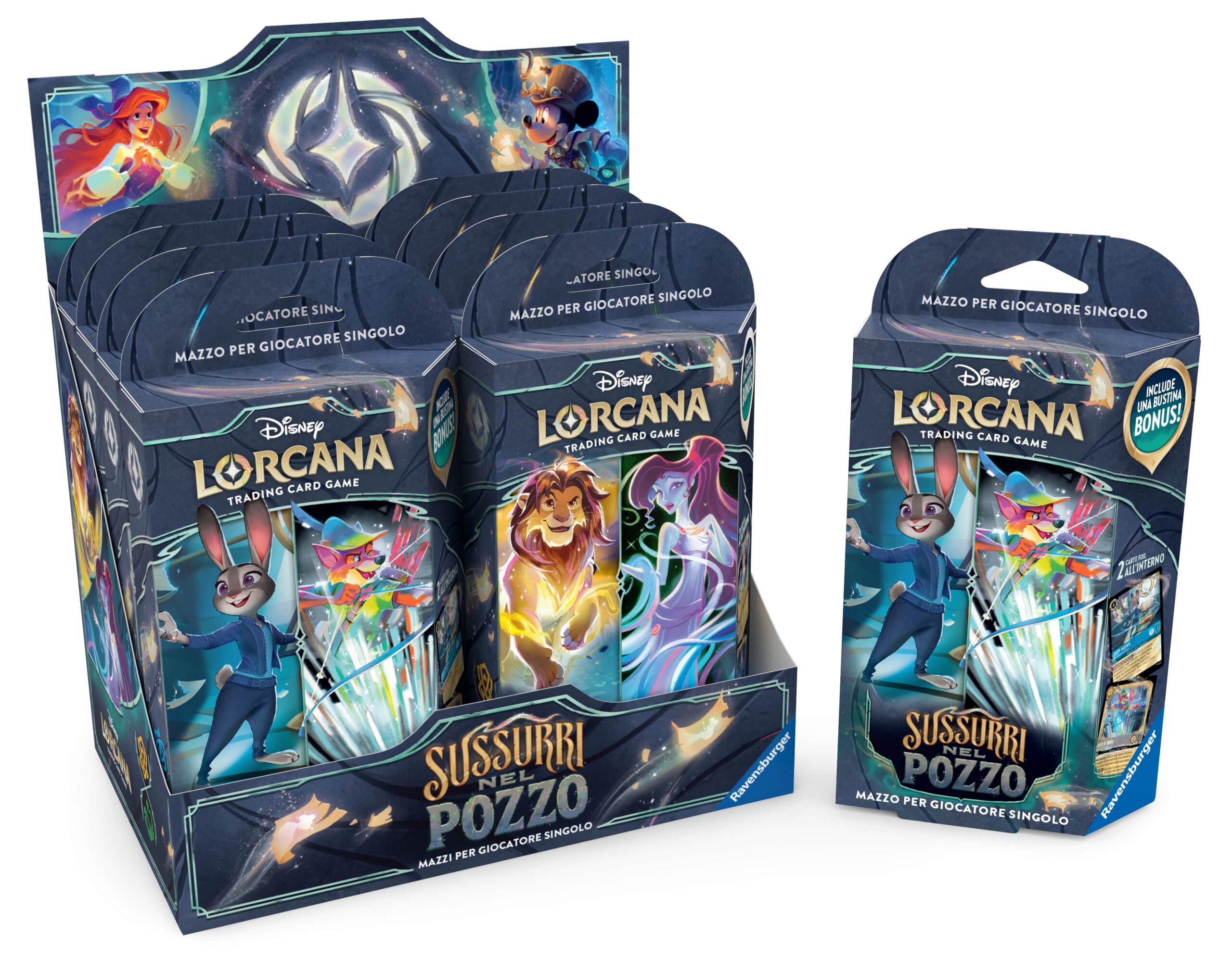 LORCANA - BOX 8 STARTER DECKS - SUSSURRI NEL POZZO - ITA
